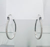 Earrings - CZ Hoop Earrings - 1"