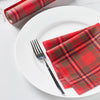 Napkins - In Red Tartan Christmas Plaid 6 Per Roll