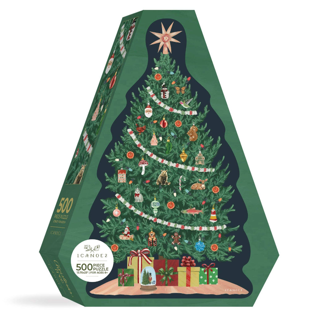 Puzzle - Christmas Tree - 500 Piece Shaped Jigsaw Puzzle