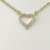 Necklace - Small Pave Gold Heart Necklace