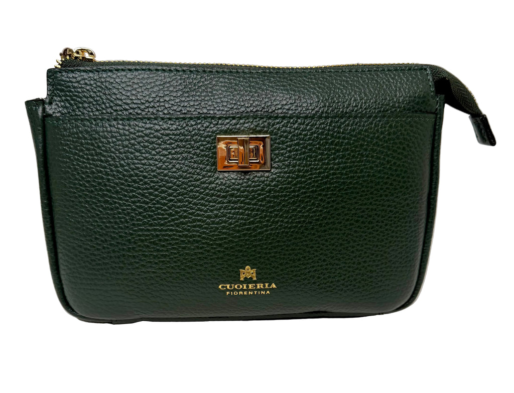 Cuoieria Fiorentina - Bella Makeup Case in Green