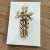 Handmade Seashell Cross on Canvas 5"x7"