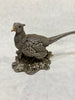 Estate Collection - Vintage Sterling Pair of Pheasant Sculptures
