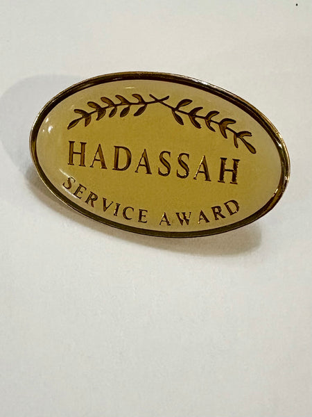 Estate Collection - Vintage Hadassah Service Award Lapel Pin