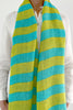 Scarf -  Linen Scarf: Loopy Blue & Blue