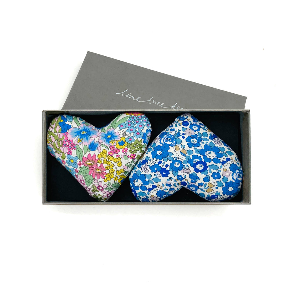 Sachets - Box of 2 Lavender Hearts - Jack and Jill