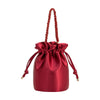 Purse - Jeane Red Satin Top Handle Bag
