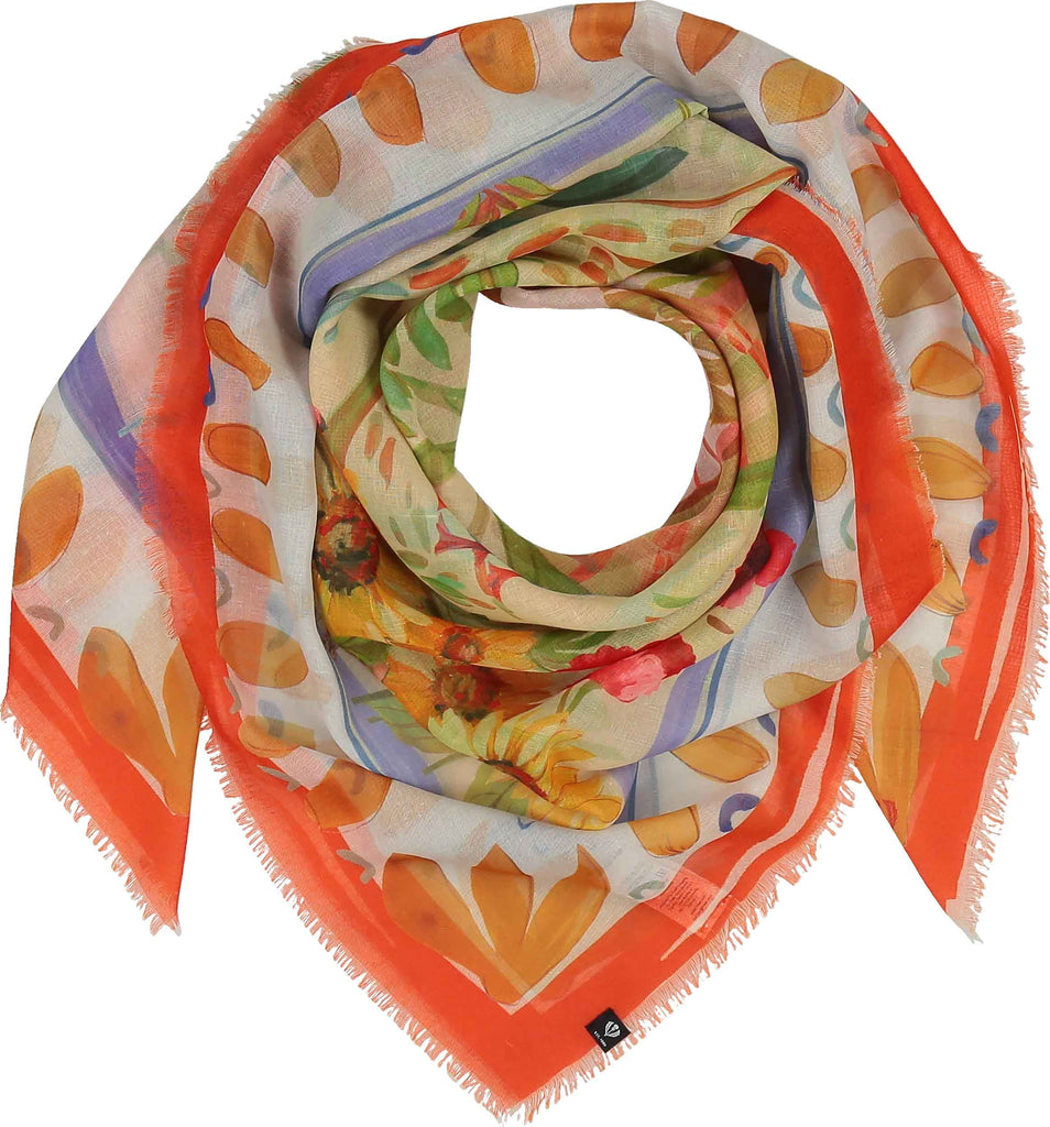 Scarf - Cottage Life Square: Bird of Paradise