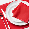 Placemats - In Lipstick Red Cotton Placemats 12 Units