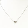 Necklace - Tiny Silver Heart on Silver Chain