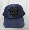 Revelry Bloom Mardi Gras Trucker Hats - Navy