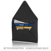 Clutch - Leather Envelope Clutch in Black