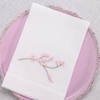 Napkin- White Cherry Blossom Tri-Fold Napkin