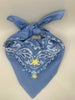 Bandana - Blue and Yellow Flower Pop Bandana