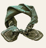 Bandana - Pearl Embellished Hunter Green Bandana  Green / Border (Black Ex)