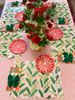 Placemats - Jolly Holly Scalloped Rectangle Paper Placemats | Set of 24
