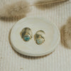 Earrings - Brass Bali Studs with Turquoise