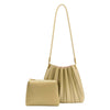 Purse - Carrie Avocado Pleated Vegan Leather Shoulder Bag
