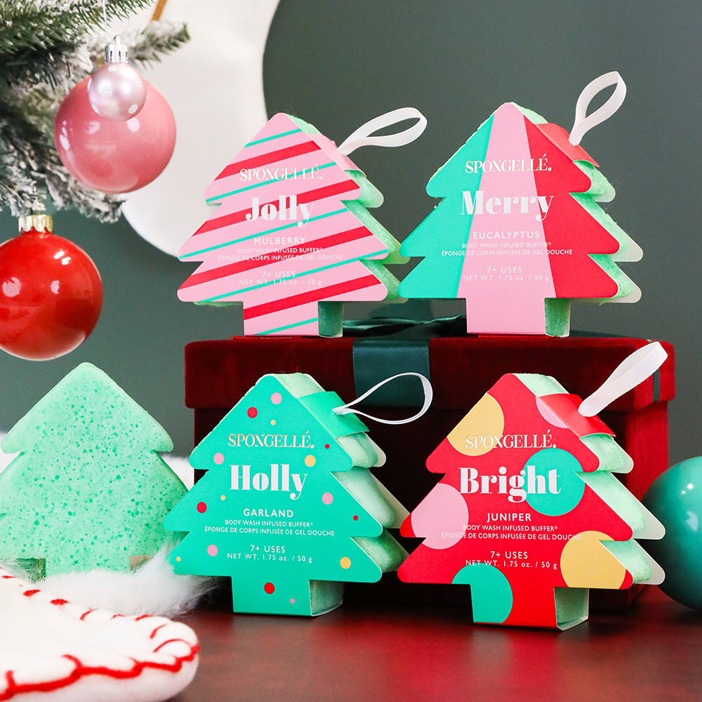 Spongelle Holiday Tree Buffer -  Assorted Scents