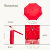 Umbrellas - Christmas Red Compact Eco-Friendly Duckhead Umbrella