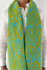 Scarf -  Linen Scarf: Loopy Blue & Blue