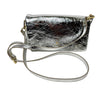 Cuoieria Fiorentina - Patty Small Metallic Flap Bag in Silver