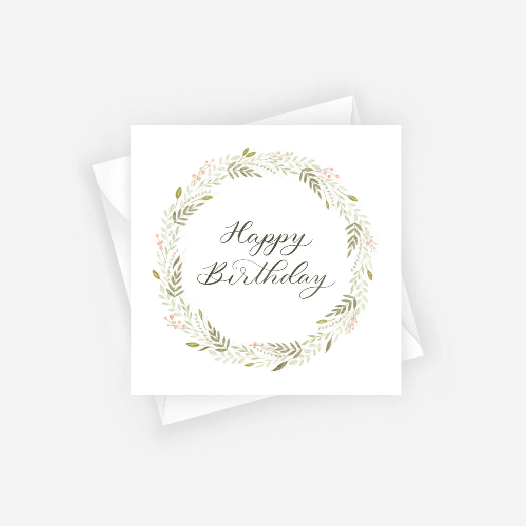 Mini Note Card - "Happy Birthday"