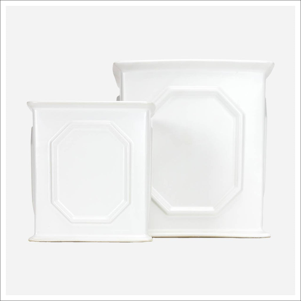 Egno Matte White  Planters - Two Sizes