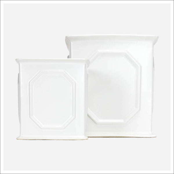 Egno Matte White  Planters - Two Sizes