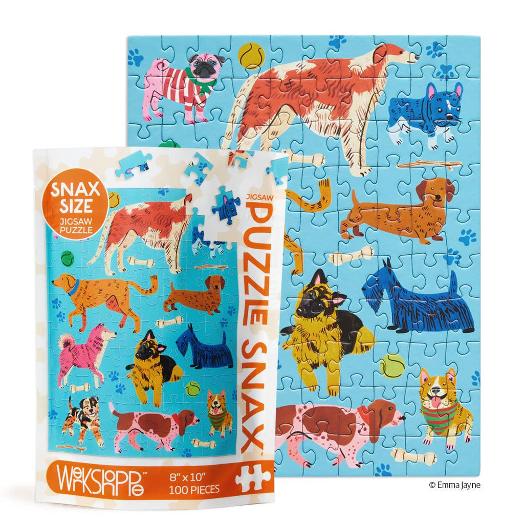 Puzzle - Pooches Playtime 100 Piece Puzzle Snax
