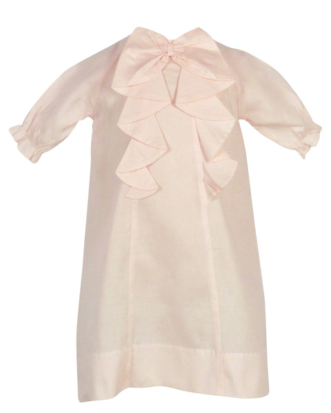 Victoria Daygown & Diaper Cover in  Pink - 3M