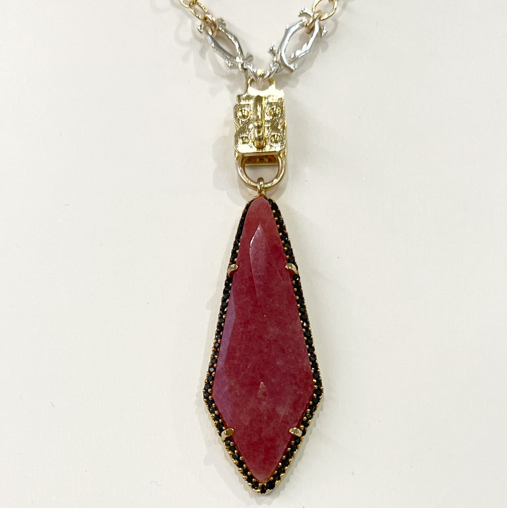 Vignette - Ruby Teardrop & Black Spinel