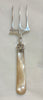 Estate Collection - Antique Silver and Mother of Pearl Large Serving Fork