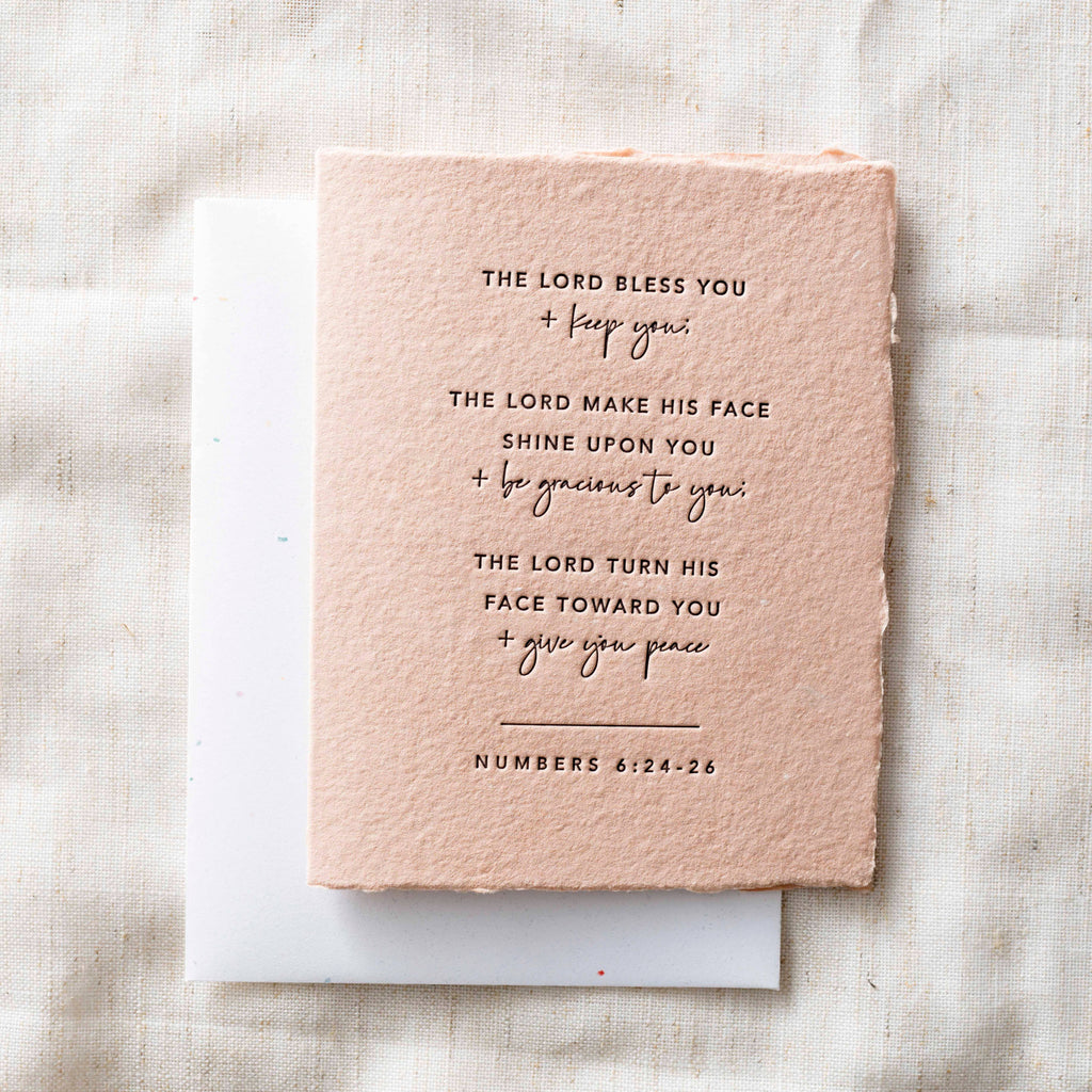 Greeting Card - Lord Bless You & Keep You  -  Prayer Religious Greeting Card: