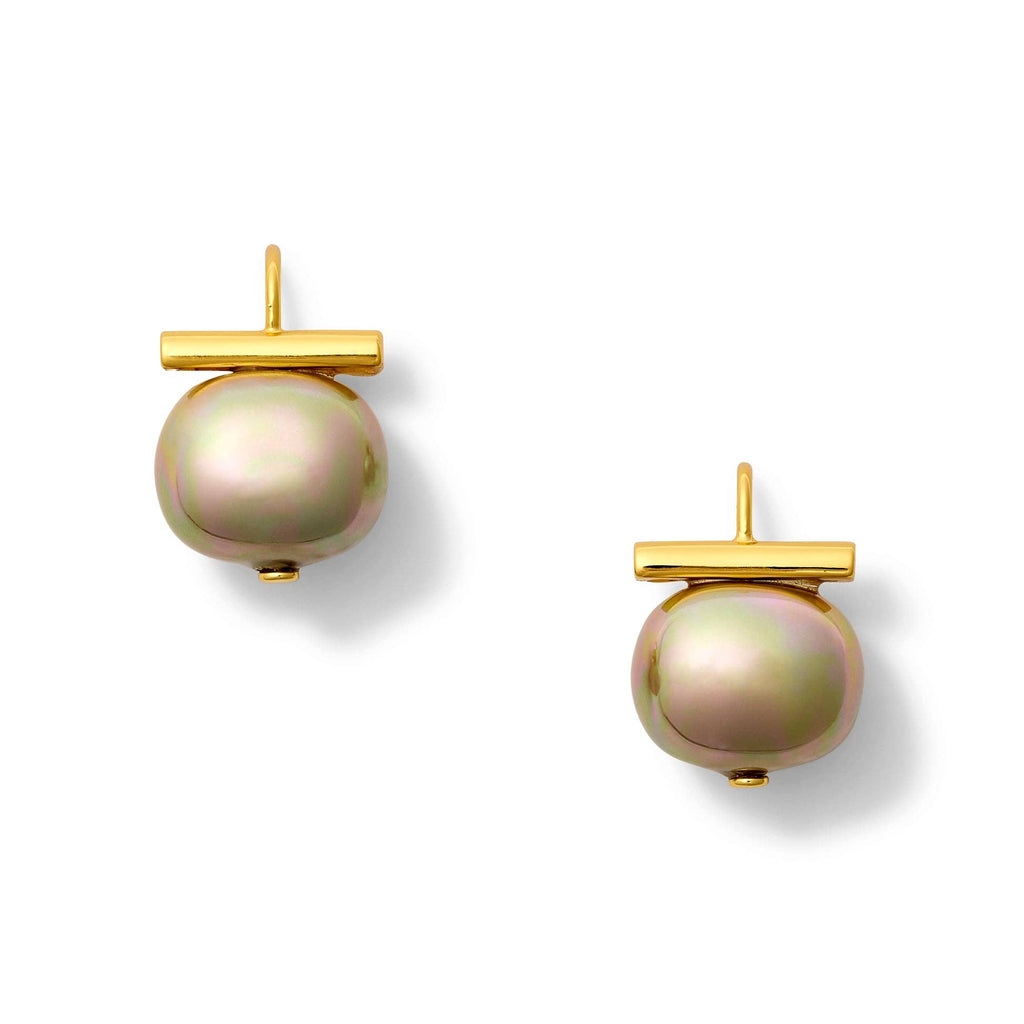Earrings - "The Fairhope" Earring in Biscuit/Gold