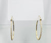 Earrings - CZ Hoop Earrings - 1"