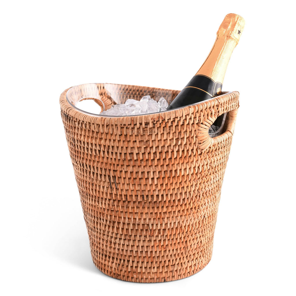 Vagabond - Hand Woven Rattan Wicker Champagne Bucket  / Ice Bucket