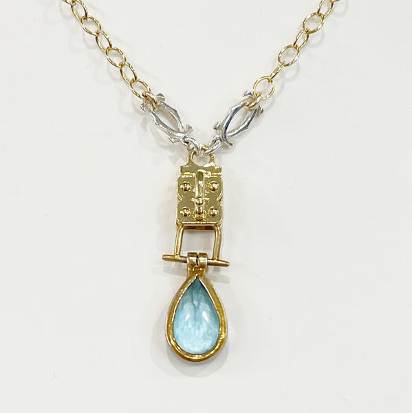 Vignette - Blue Topaz Teardrop
