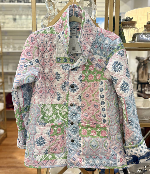 Jacket - Laramie Patchwork Green Snap Jacket