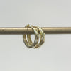 Earrings - Small CZ Inlaid Hoops