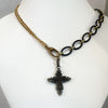 Necklace - Nico Black & Gold Cable Chain