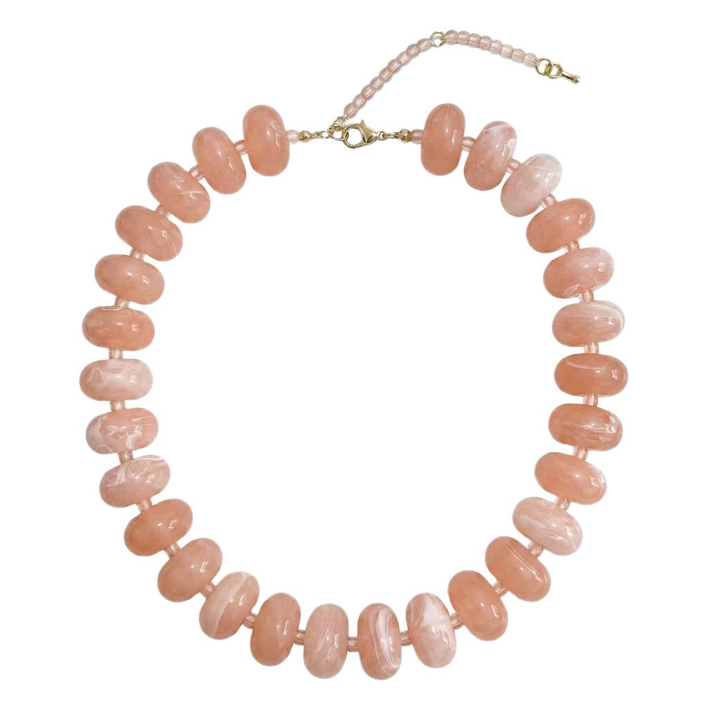 Necklace - Marlan Chunky Beaded Necklace