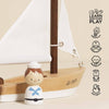 Toys - Wooden Sailing Boat & Captain