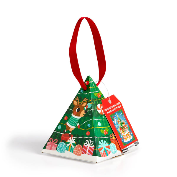 Puzzle - Reindeer Snow Globe 48 Piece Mini Puzzle Ornament