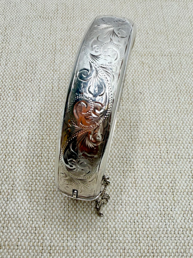 Estate Collection - Bangle - Sterling Engraved Bangle