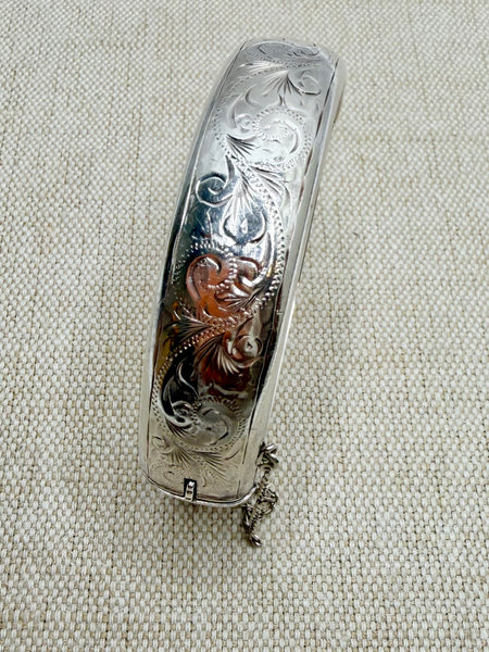 Estate Collection - Bangle - Sterling Engraved Bangle