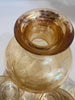 Estate Collectyion - Vintage Crystal Etched Gold Trim Decanter With Lowball Tumblers