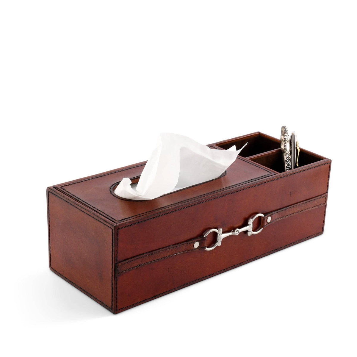 Premium Genuine Leather Bit Office Tissue Box – Chapel Farm Collection