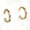 Earrings - Maxine Semi Precious Hoop