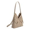 Purse - Phaedra Taupe Vegan Leather Shoulder Bag